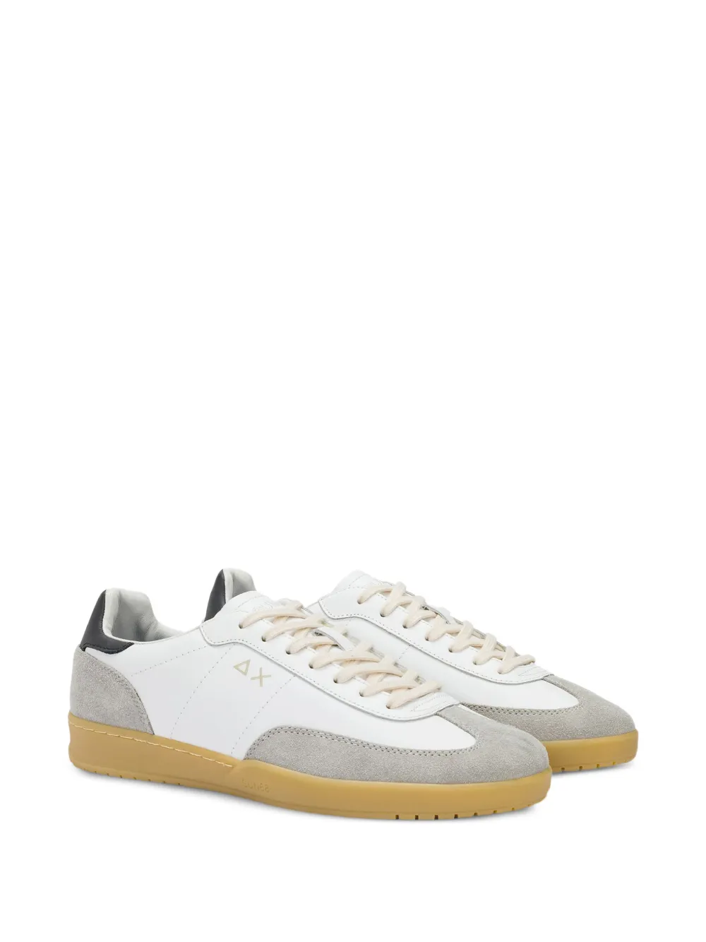 Sun68 California Sun leren sneakers met vlakken Wit