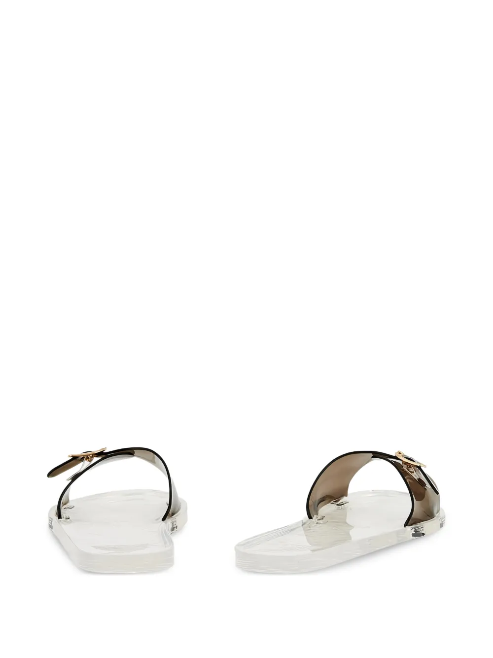 Ancient Greek Sandals Filia jelly buckle-detail slides Wit