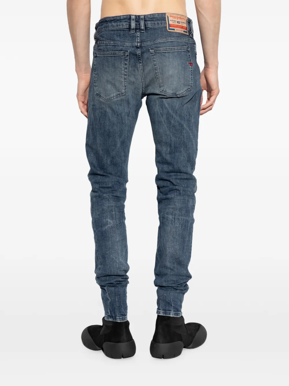 Diesel 1979 Sleenker whisker jeans Blauw