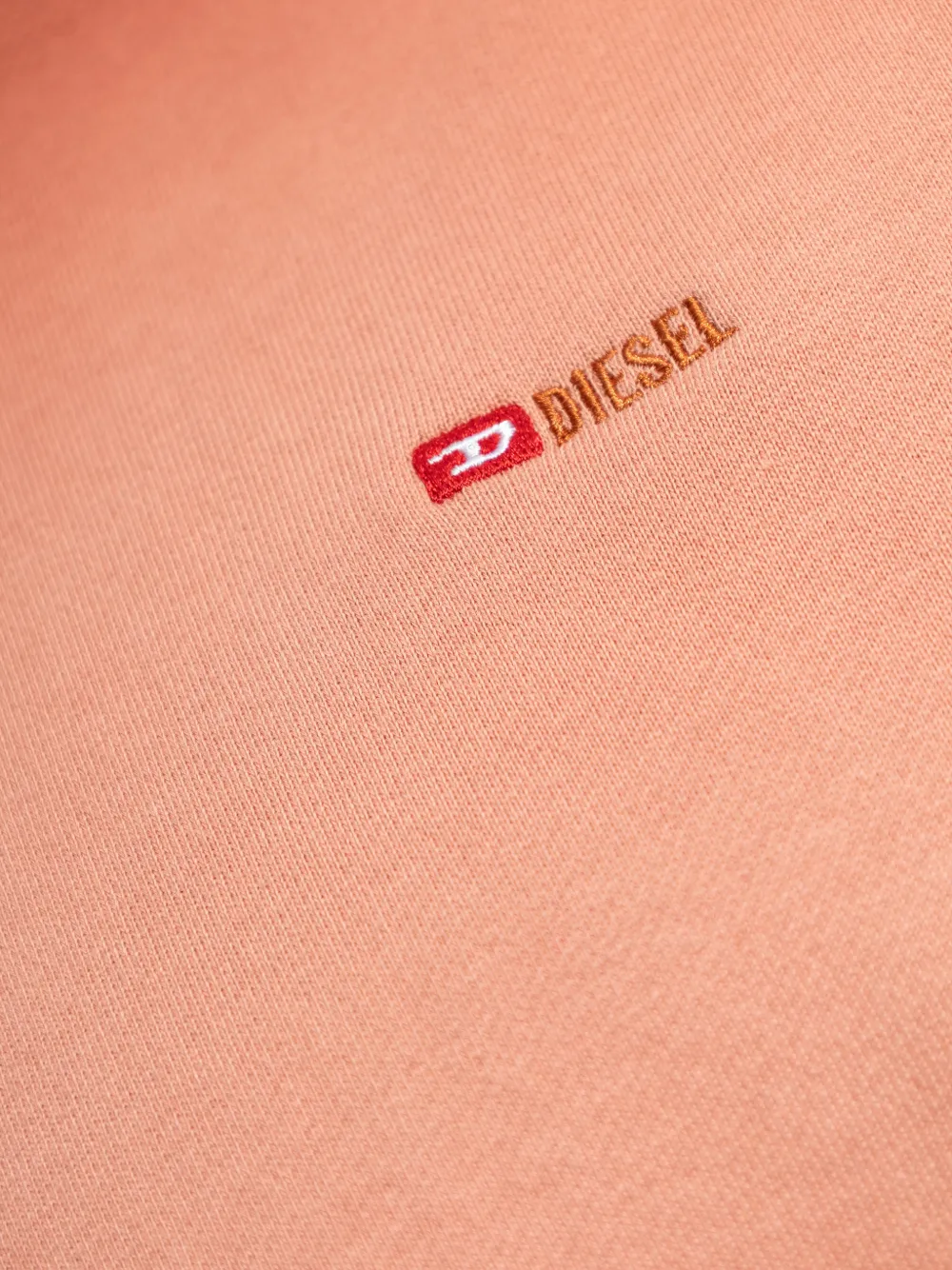 Diesel Sweater met geborduurd logo en kleurverloop Oranje