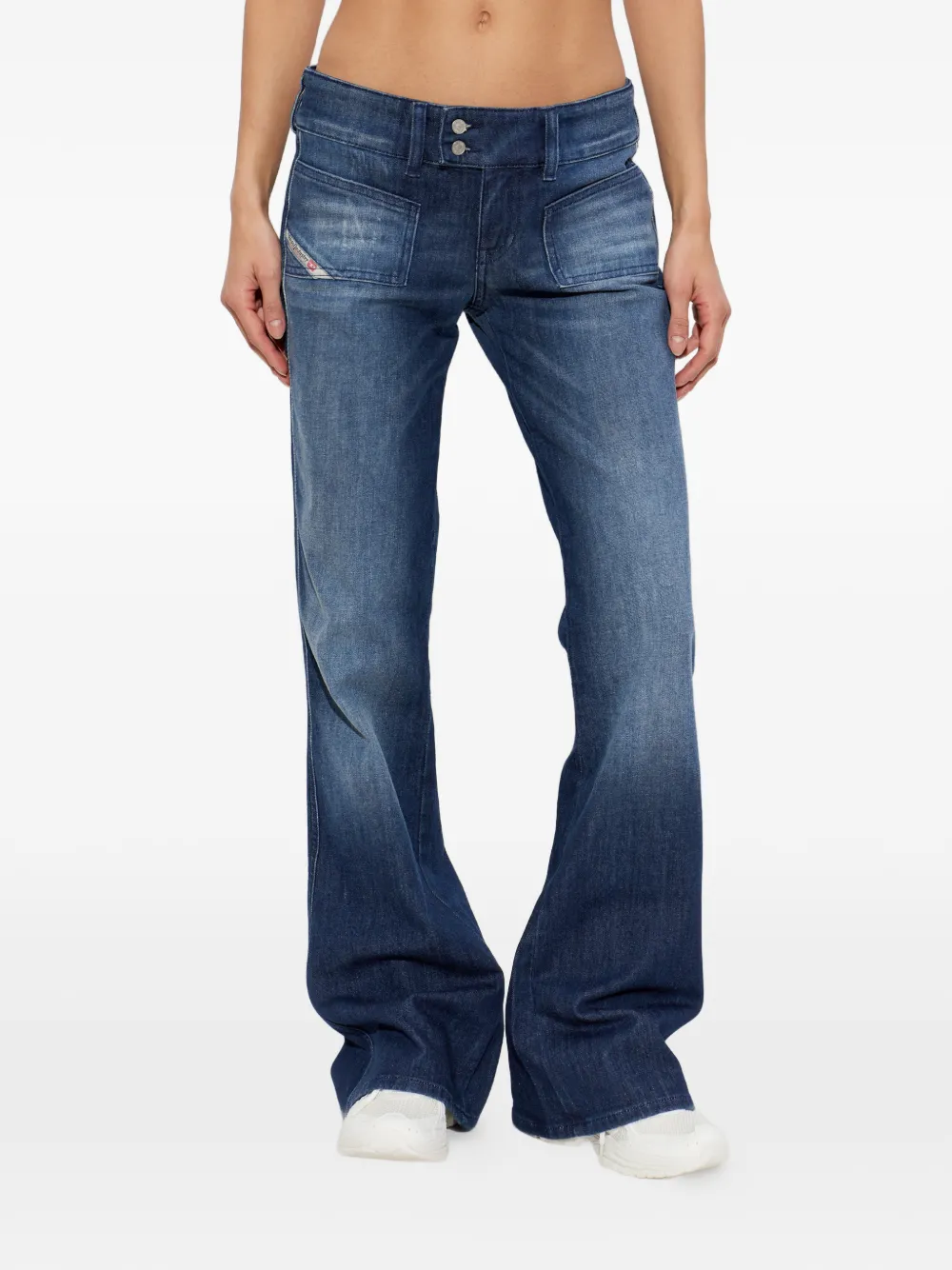 Diesel D-Hush flared jeans Blauw