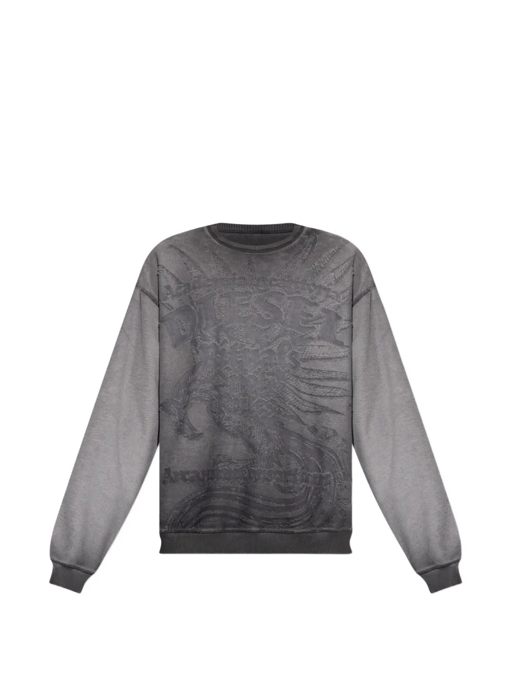 Diesel S-Aron-Raw sweatshirt - Grau