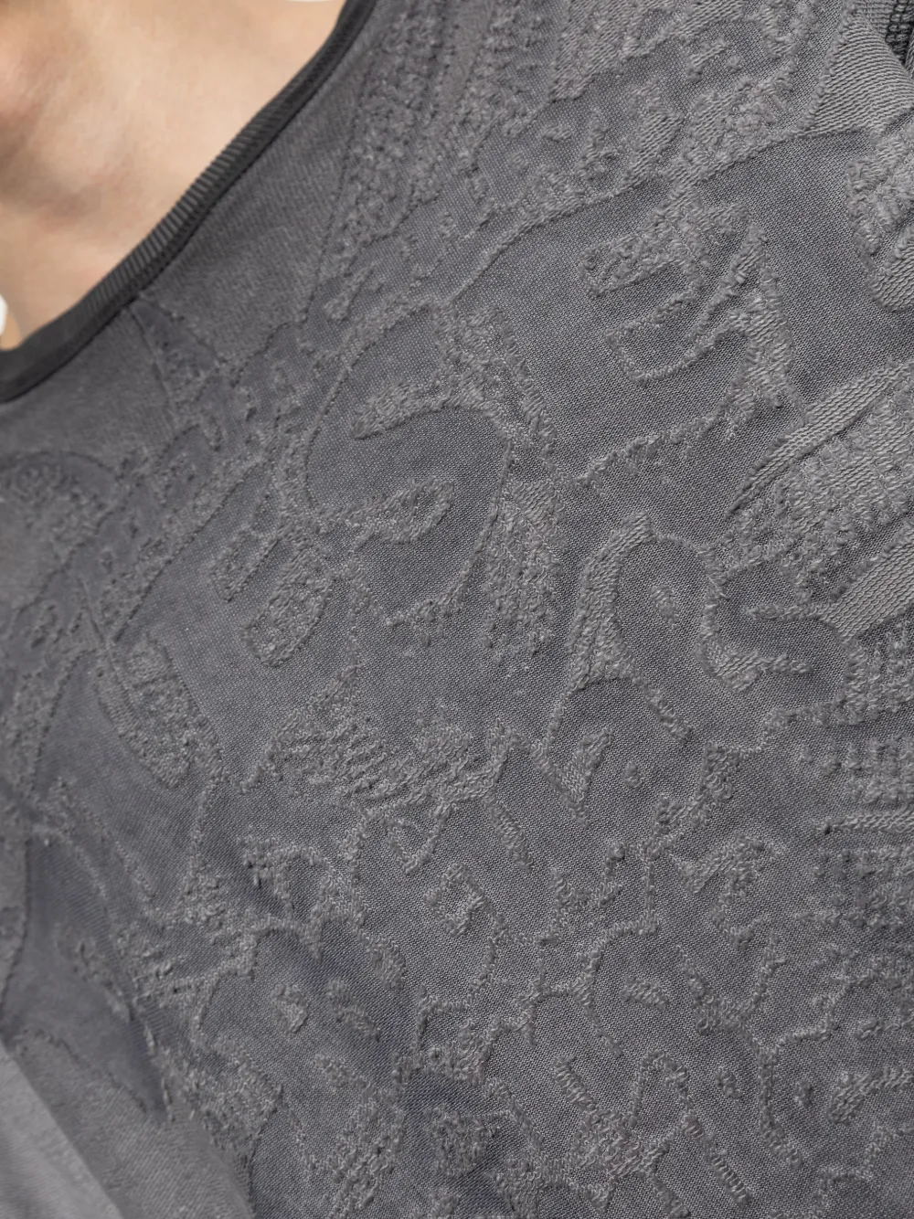 Diesel Sweater met dévoré-effect Grijs