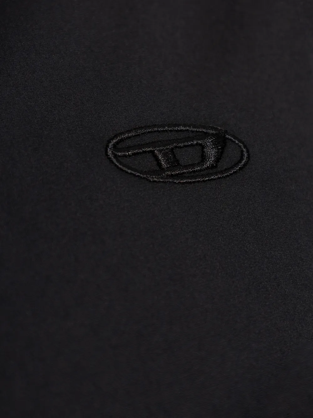 Diesel S-Kinny-Epcl overhemd met geborduurd logo Zwart