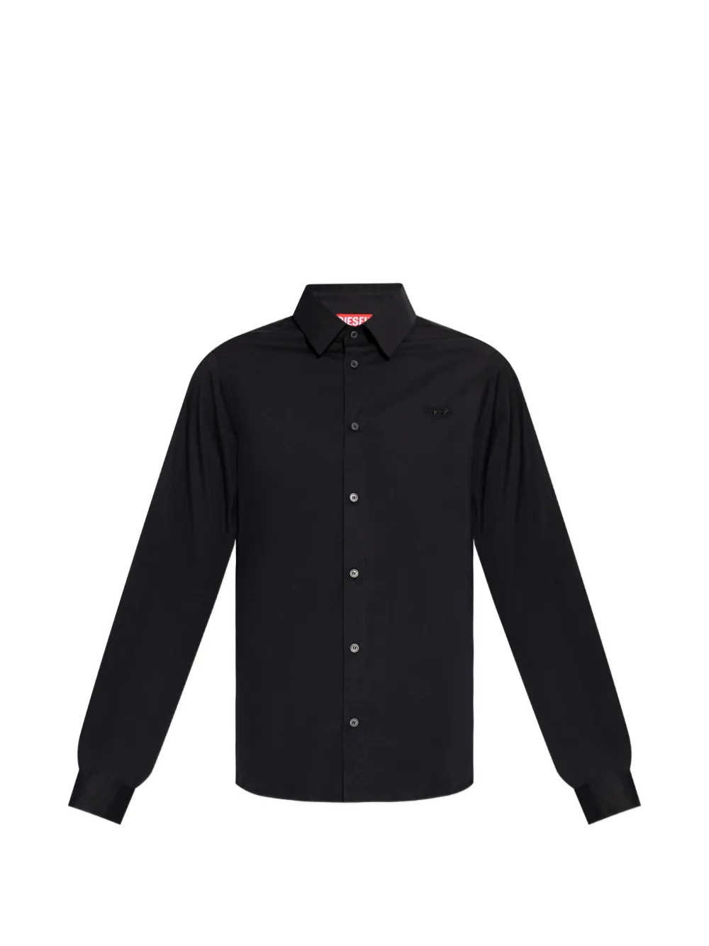 Diesel S-Kinny-Epcl logo-embroidered shirt - Schwarz