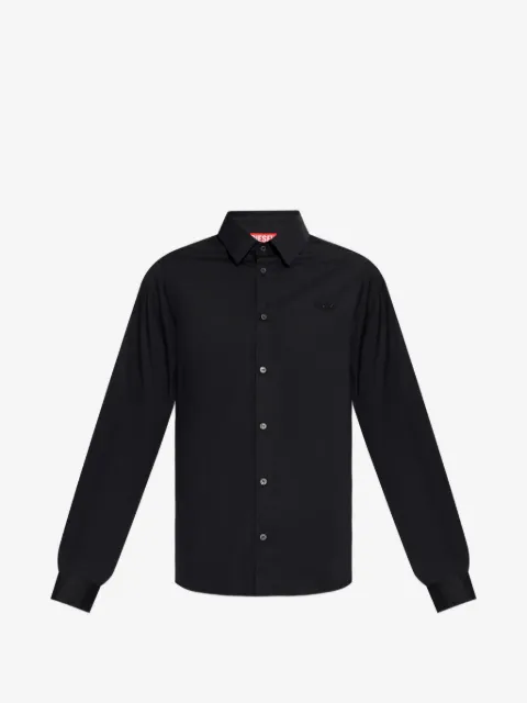 Diesel S-Kinny-Epcl logo-embroidered shirt