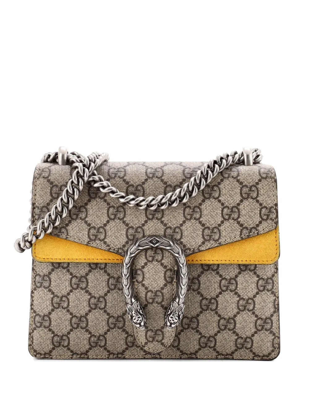 Gucci Pre-Owned Dionysus Bag GG Coated Canvas Mini crossbody bag - Braun
