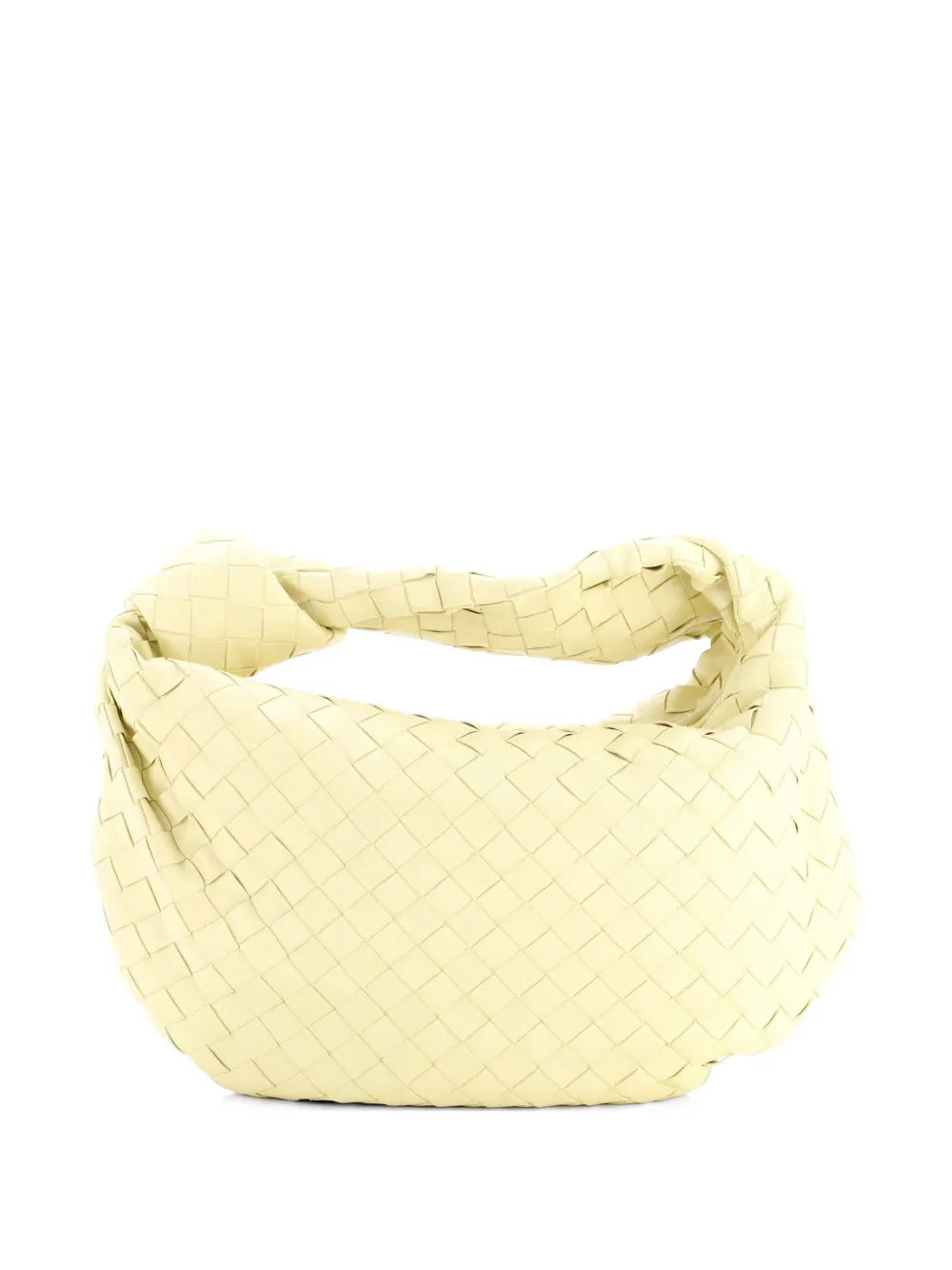 Bottega Veneta Teen BV Jodie Intrecciato Beuteltasche aus Nappaleder in Gelb Intrecciato-Leder