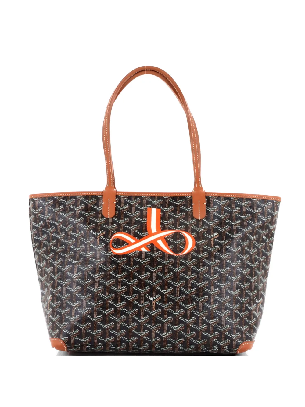 Goyard Artois PM Tote Bag aus beschichtetem Canvas PM in Braun