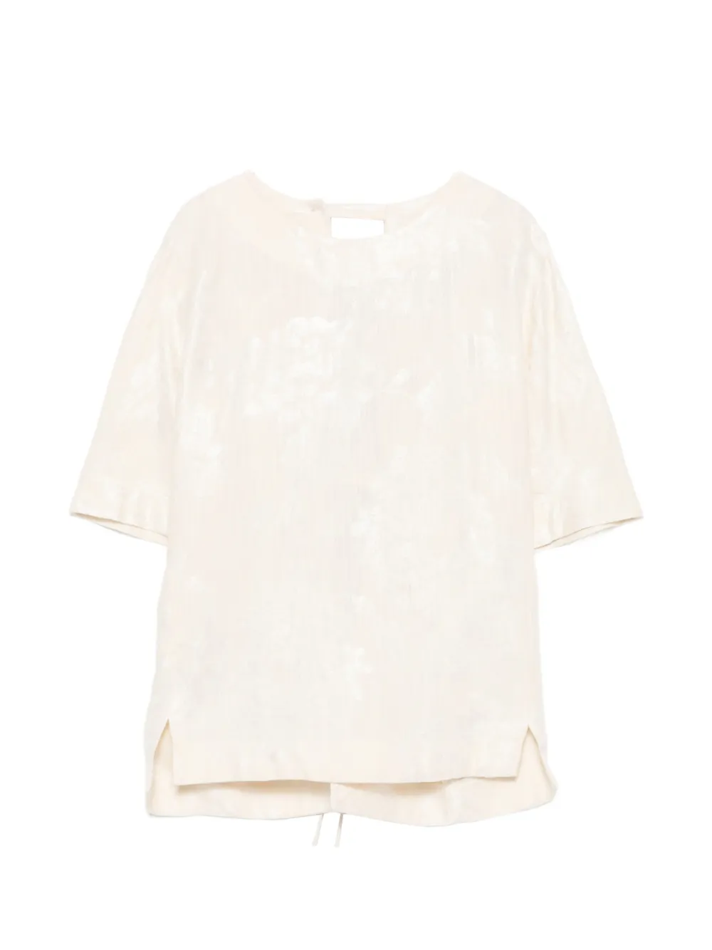 Department 5 Isley floral-detail open-back blouse - Toni neutri