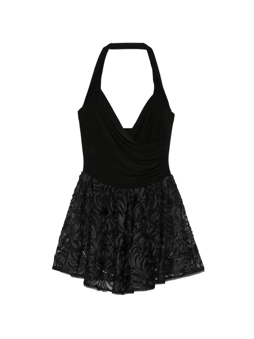 Norma Kamali mini Cayla flared dress - Nero