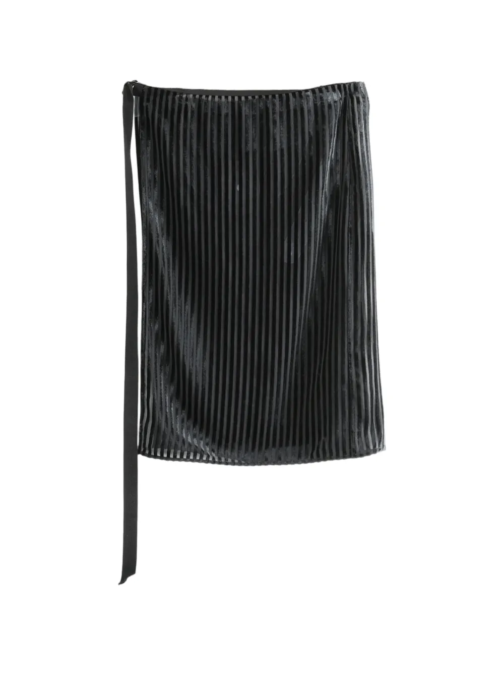 Ann Demeulemeester pleated wrap-style shorts - Nero