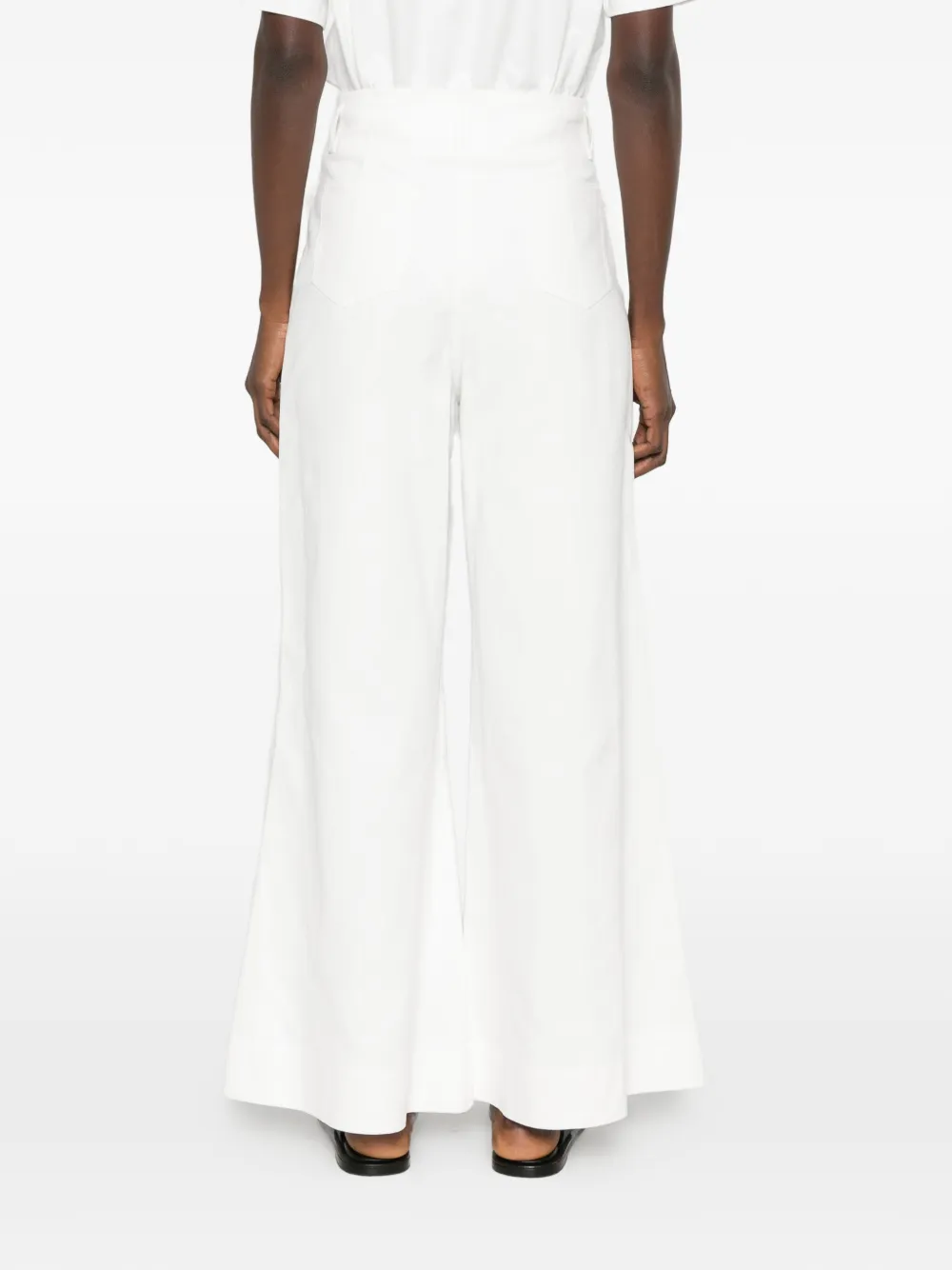 Eleh High waist broek Wit