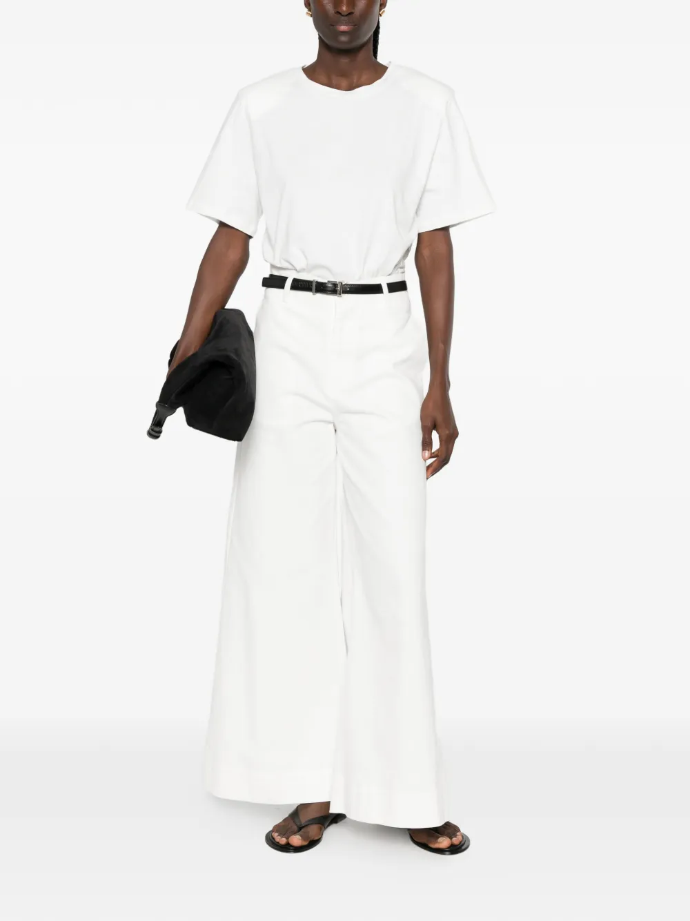 Eleh High waist broek Wit