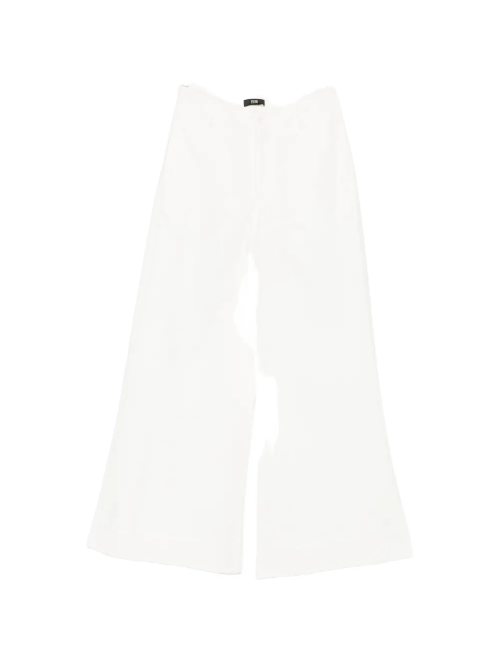 Eleh high-waisted wide-leg trousers - Bianco