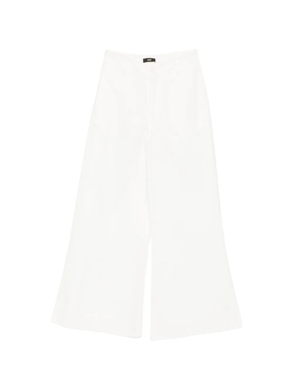 Eleh high-waisted wide-leg trousers - Bianco