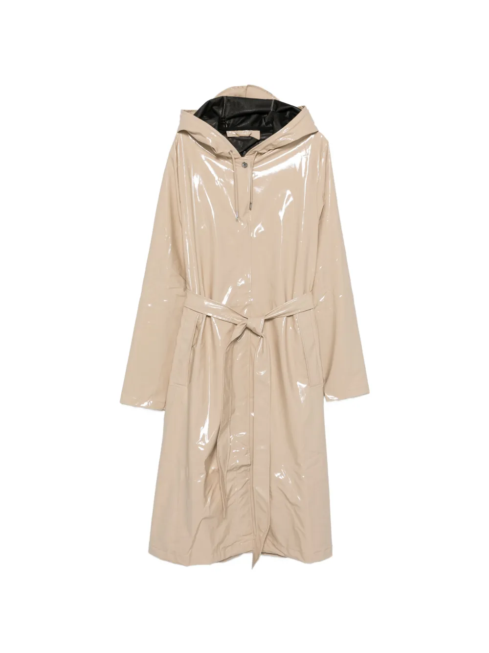 Rains A-line hooded belted coat - Toni neutri