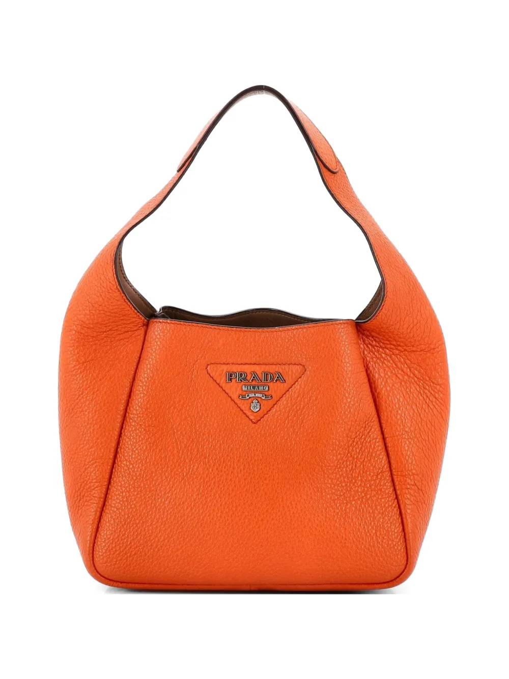 Prada Pre-Owned Dynamique Vitello Daino Small hobo bag - Orange