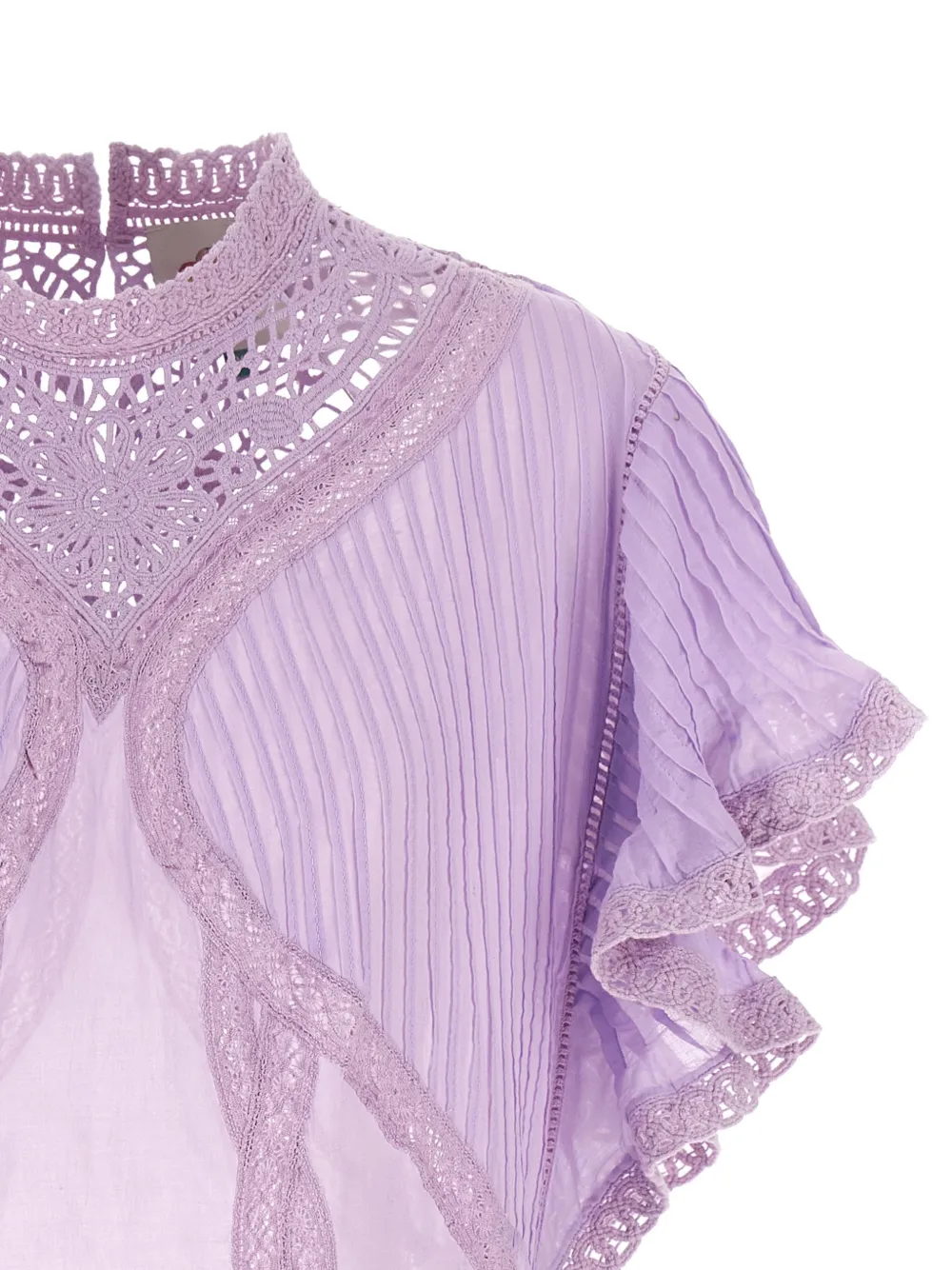 FARM Rio Geplooide blouse Paars
