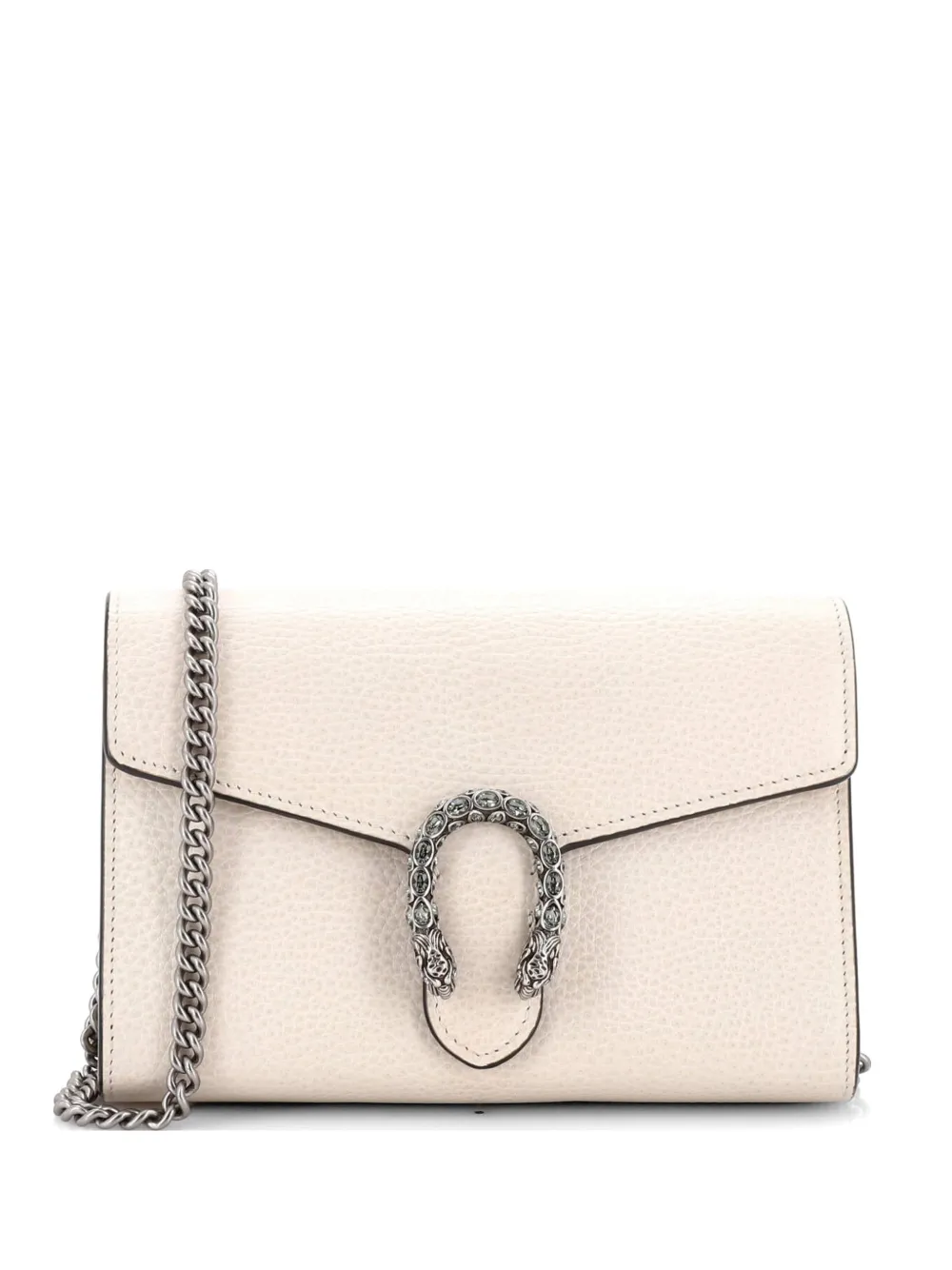 Gucci Pre-Owned Dionysus Chain Wallet Leather with Embellished Detail Small crossbody bag - Toni neutri