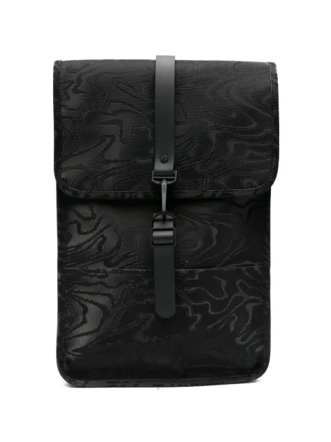 Rains swirl-print buckle-fastening backpack