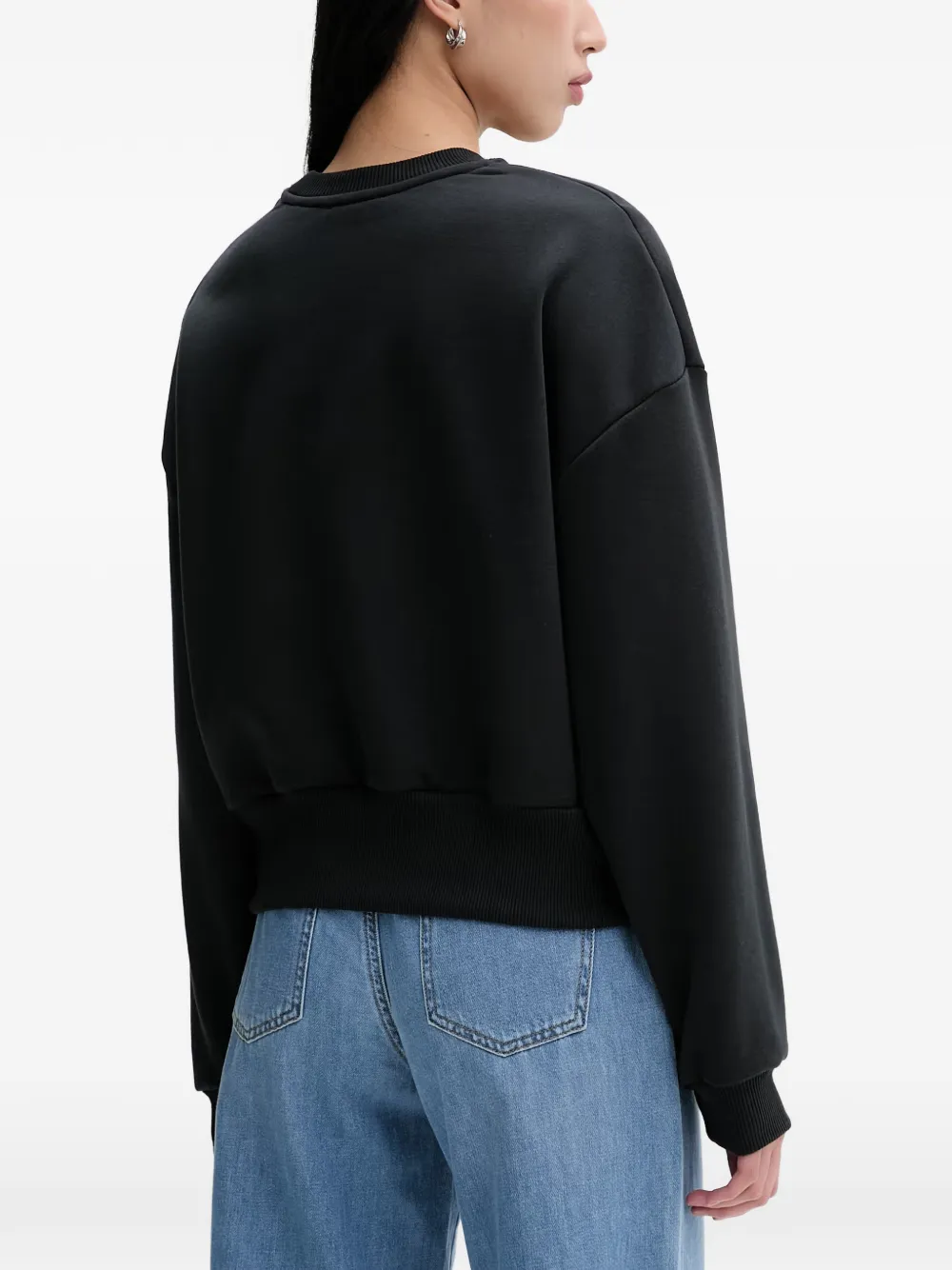 La Mania Hardy sweater met geborduurd logo Zwart