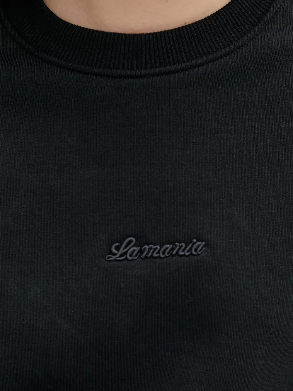 La Mania Hardy sweater met geborduurd logo Zwart