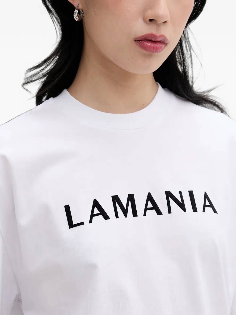 La Mania Chuck T-shirt met logo-print Wit