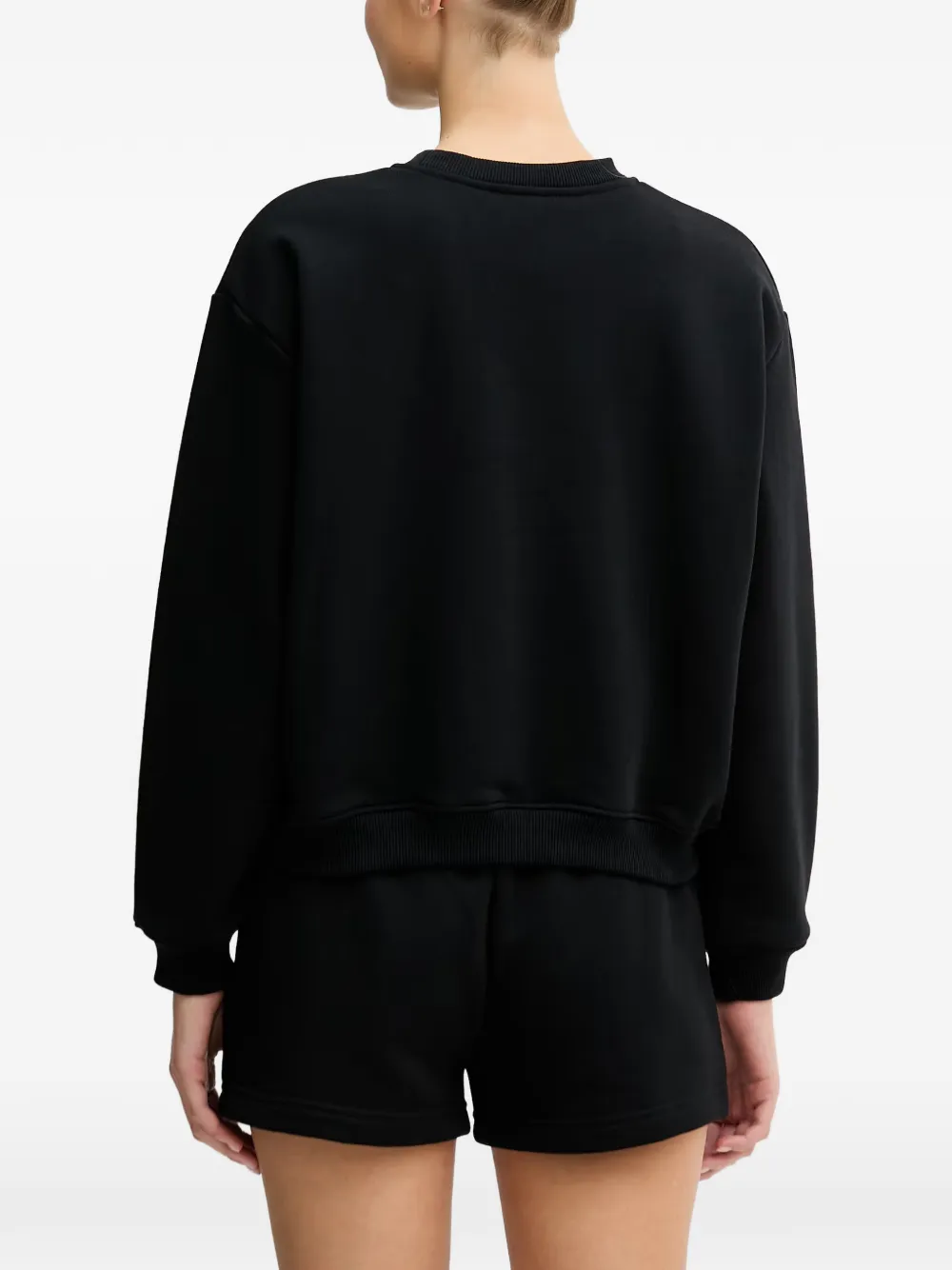 La Mania Brodie sweater met geborduurd logo Zwart