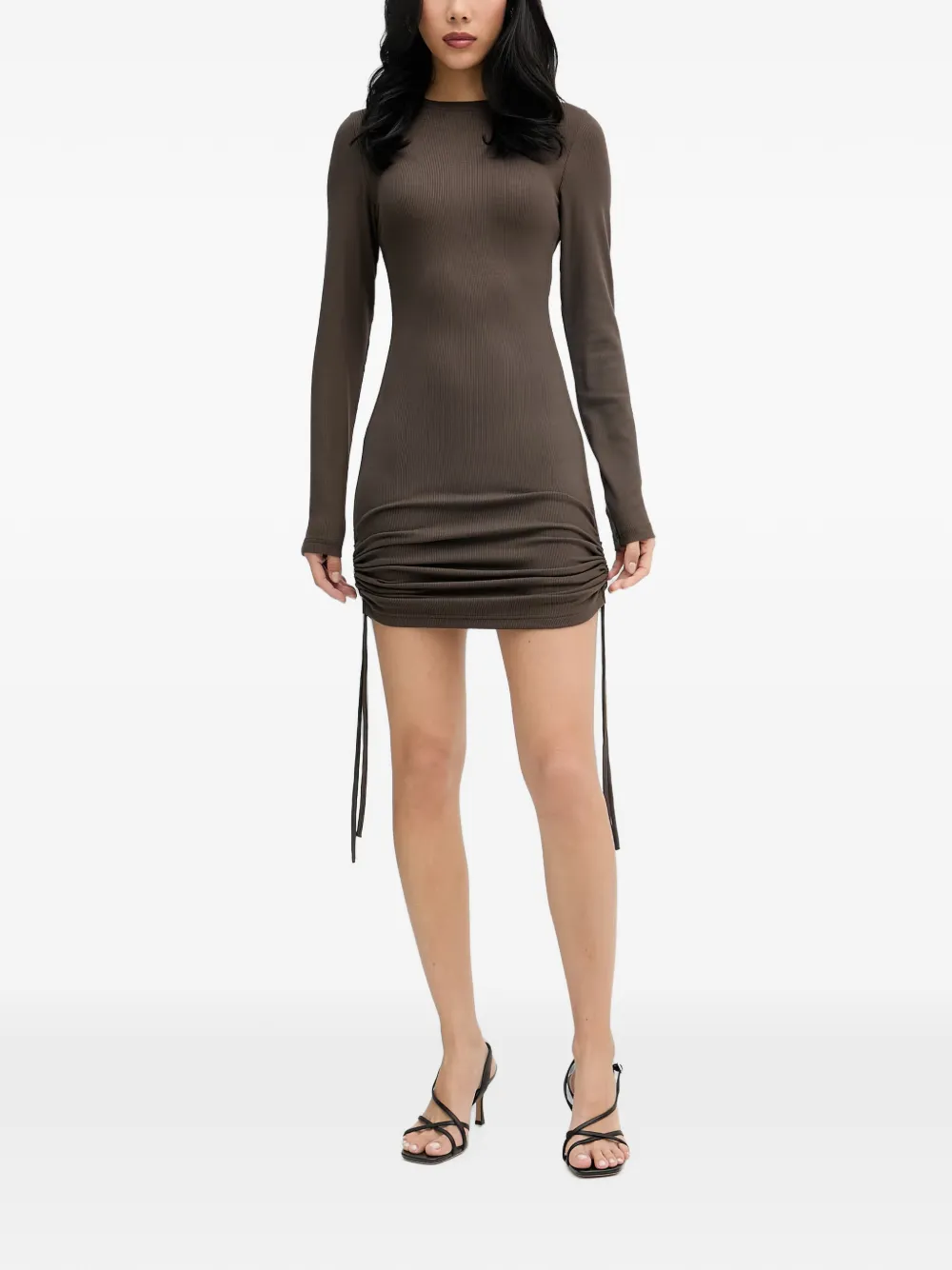 La Mania Faith ribbed-knit mini dress