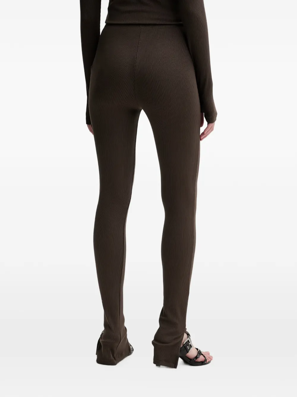 La Mania Betsy ribgebreide legging Bruin
