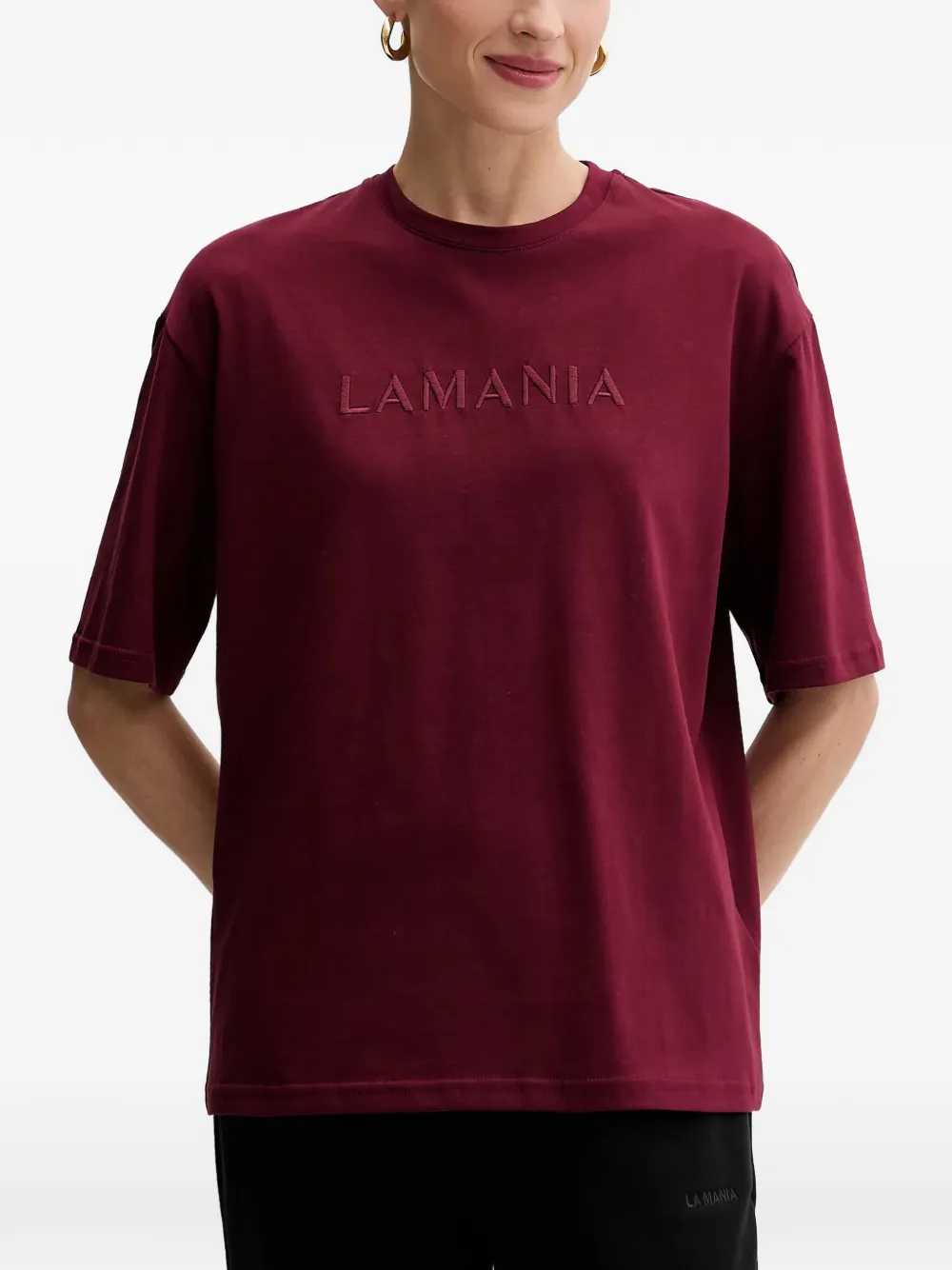 La Mania Melanie embroidered-logo T-shirt