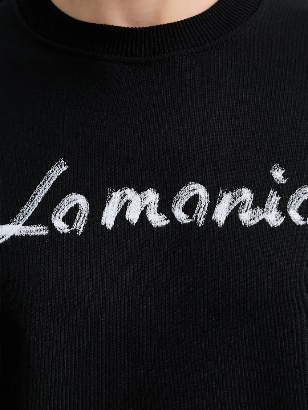 La Mania Fiora sweater met logoprint Zwart