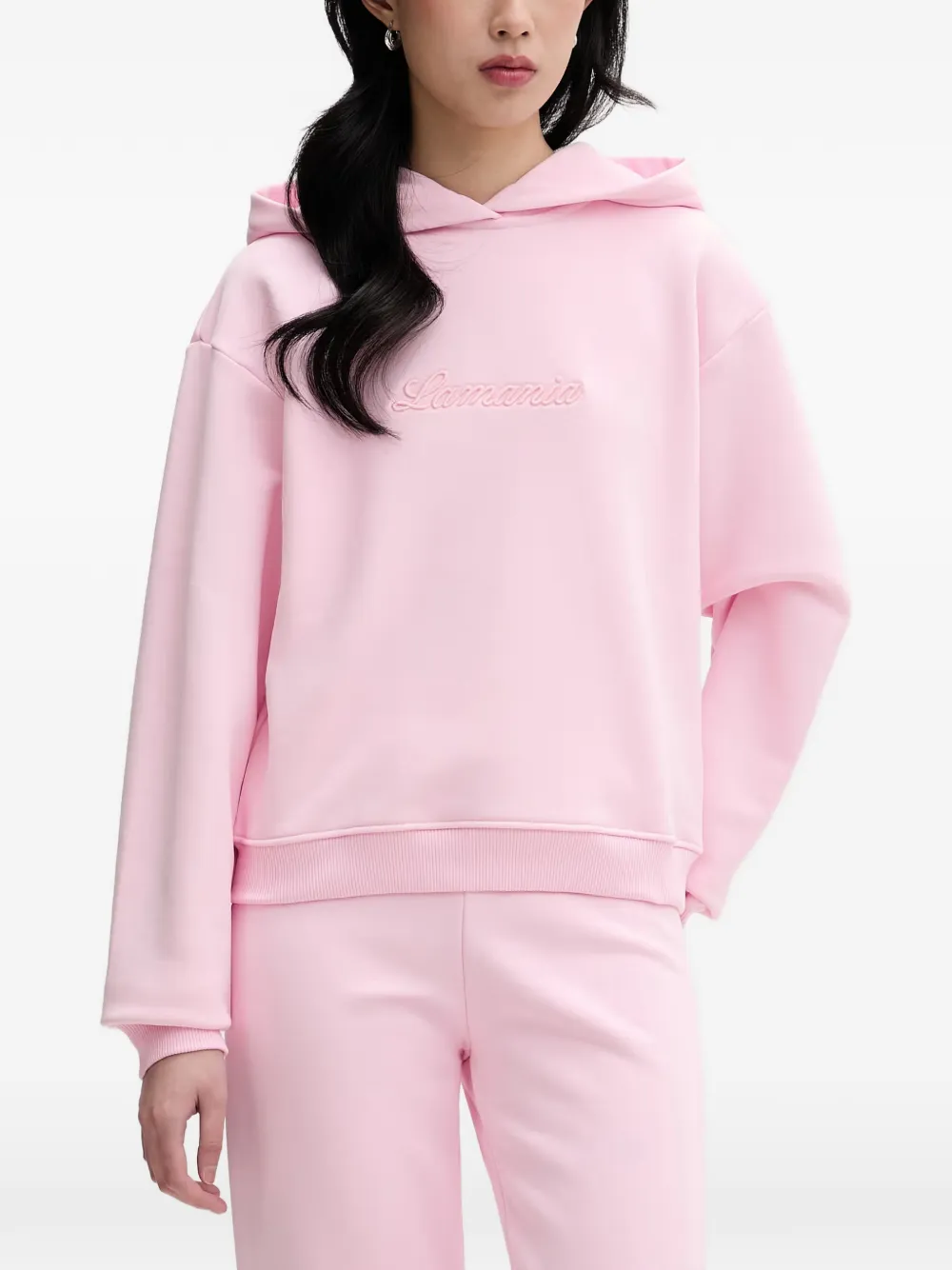 La Mania Romina logo-embroidered hoodie