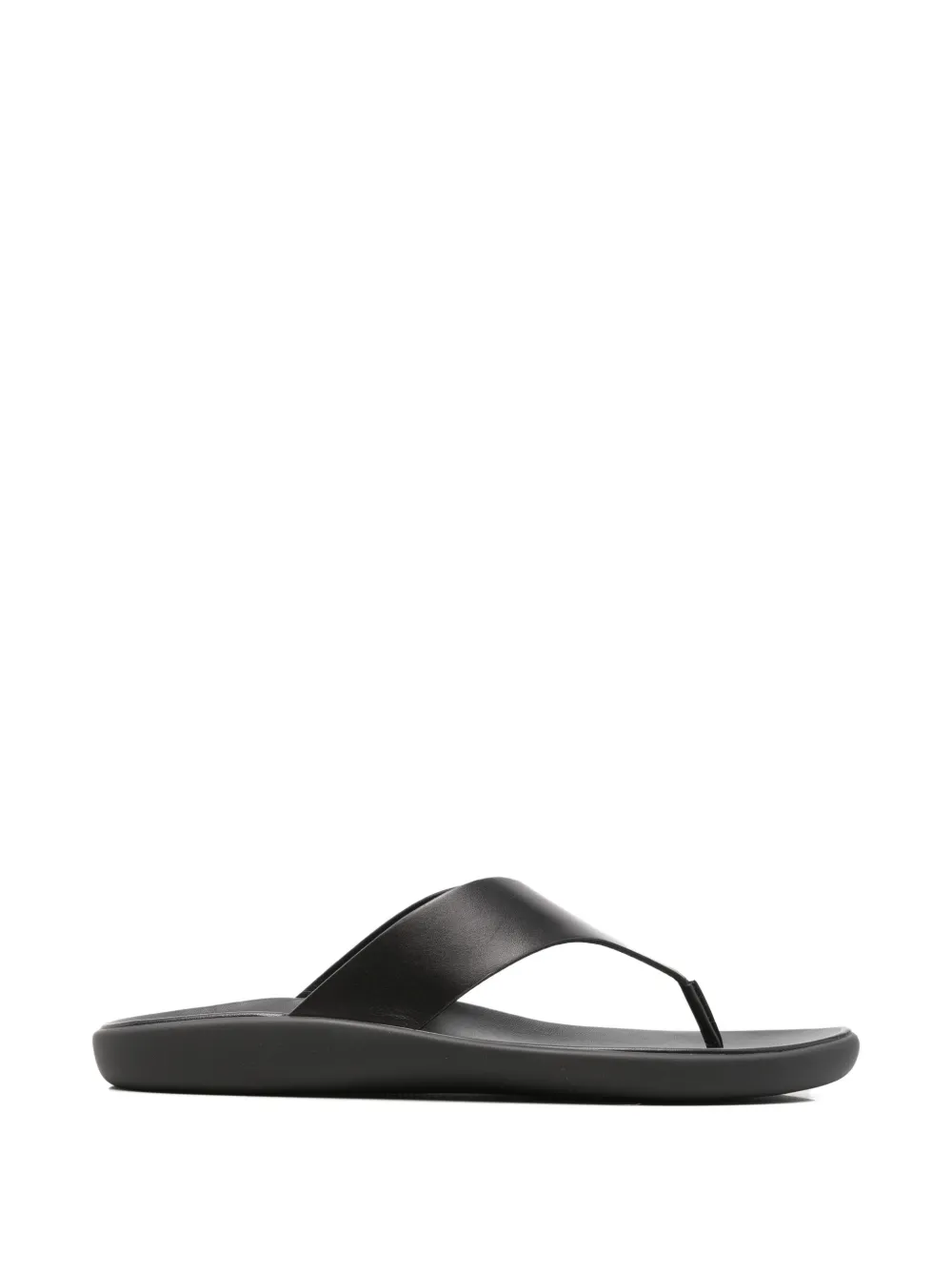 The Row leather flip-flops Zwart