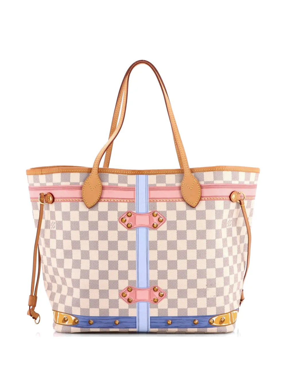 Louis Vuitton Pre-Owned Neverfull NM Tote Limited Edition Damier Summer Trunks MM shoulder bag - Bianco