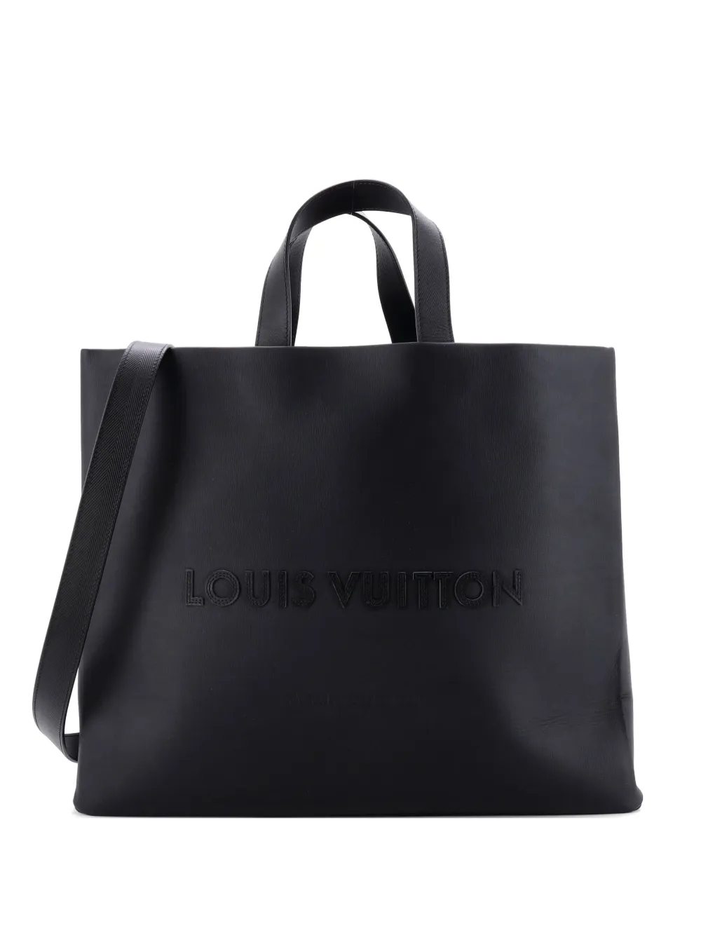Louis Vuitton Pre-Owned Shopper Leather MM tote bag - Nero