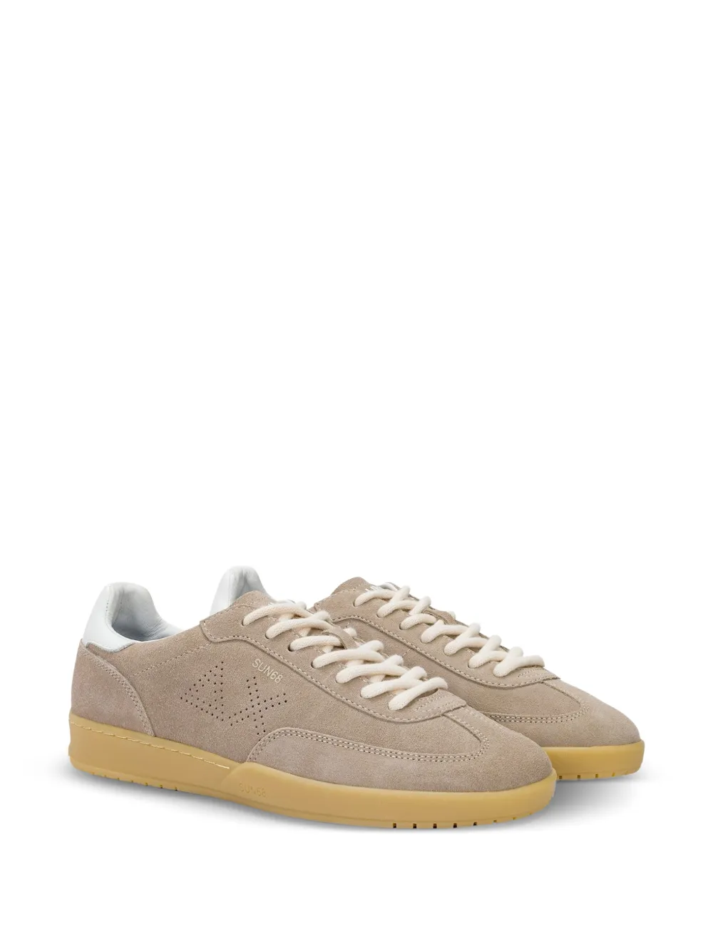 Sun68 California Sun geperforeerde suède sneakers Beige