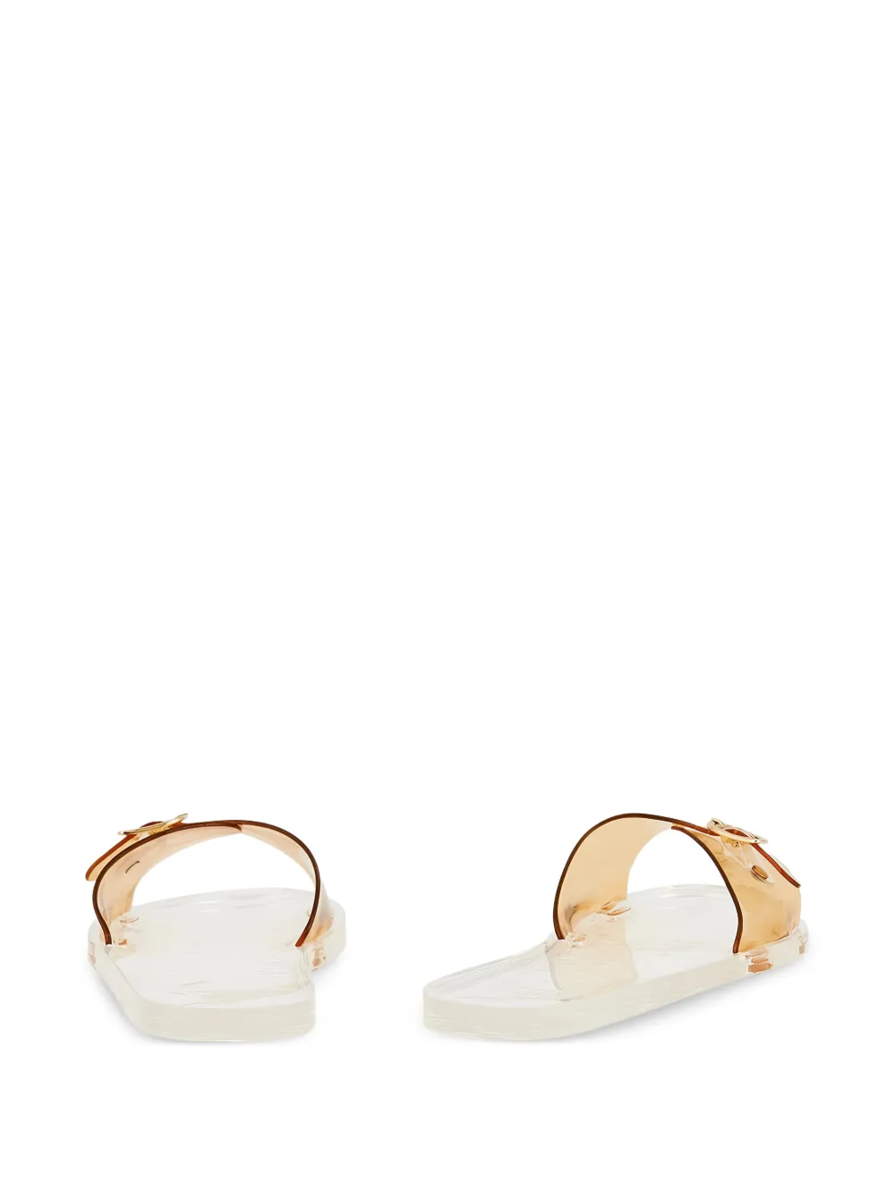 Ancient Greek Sandals Filia jelly buckle-detail slides Wit