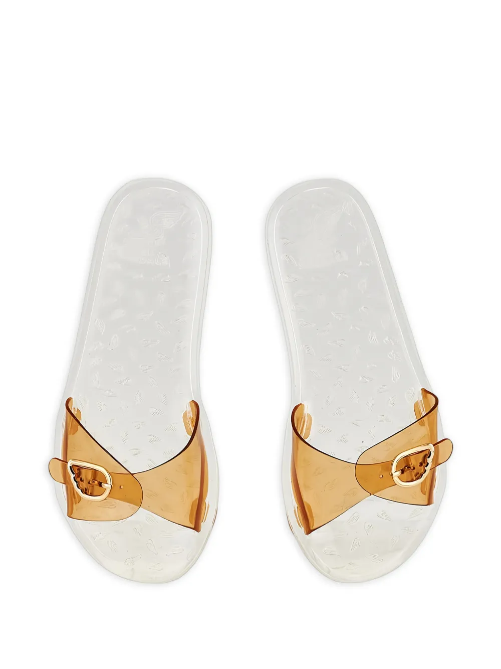 Ancient Greek Sandals Filia jelly buckle-detail slides Wit