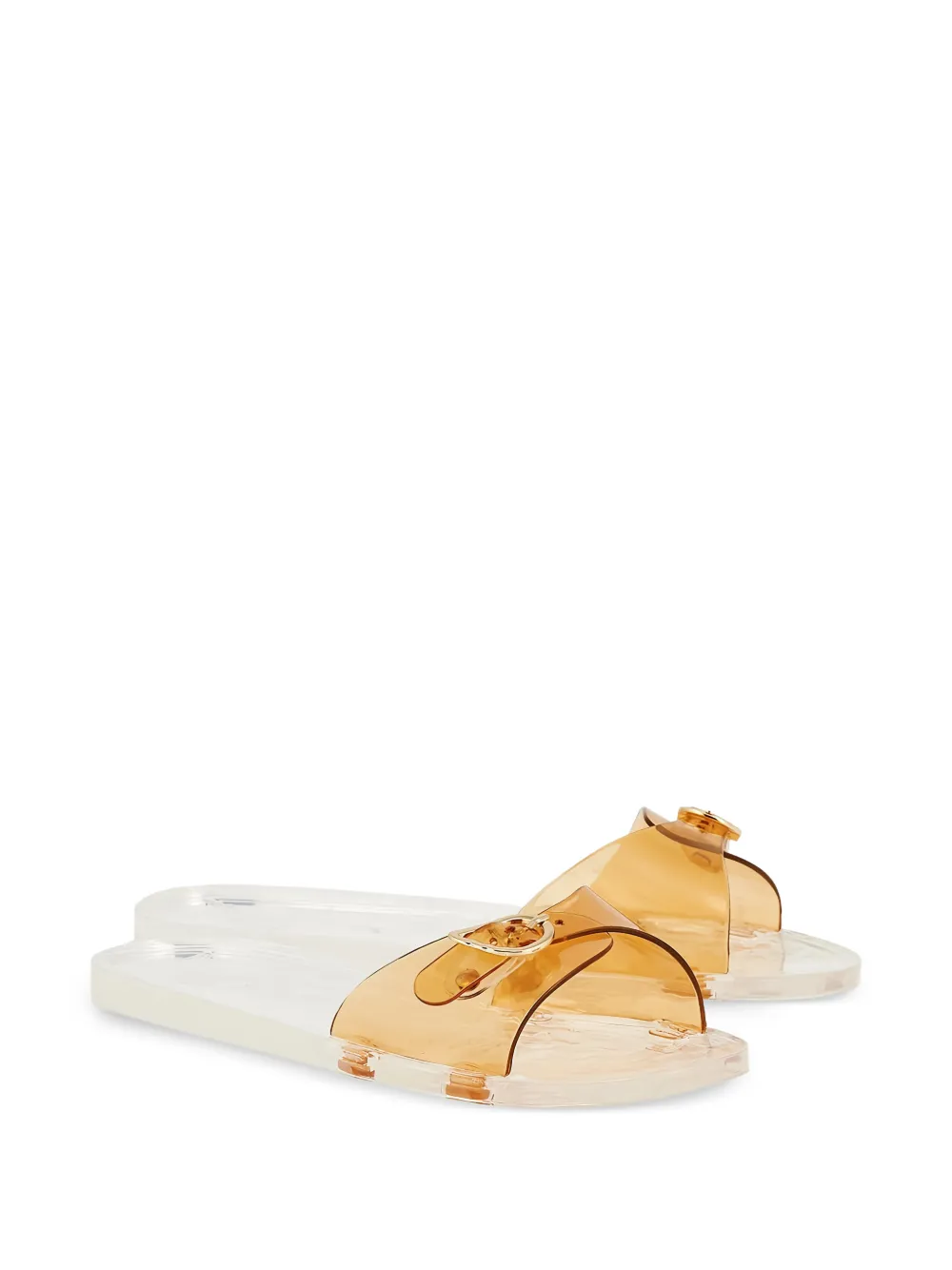 Ancient Greek Sandals Filia jelly buckle-detail slides Wit