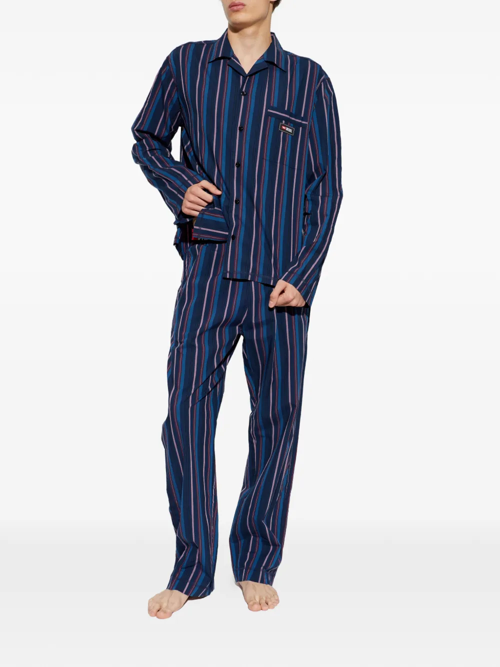  Diesel Pijama A Rayas - Azul 