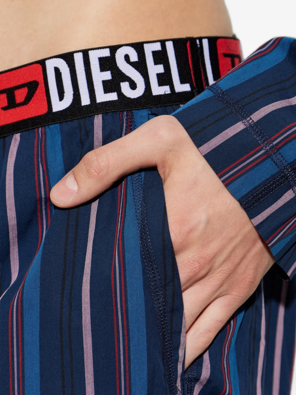 Diesel Gestreepte pyjama Blauw