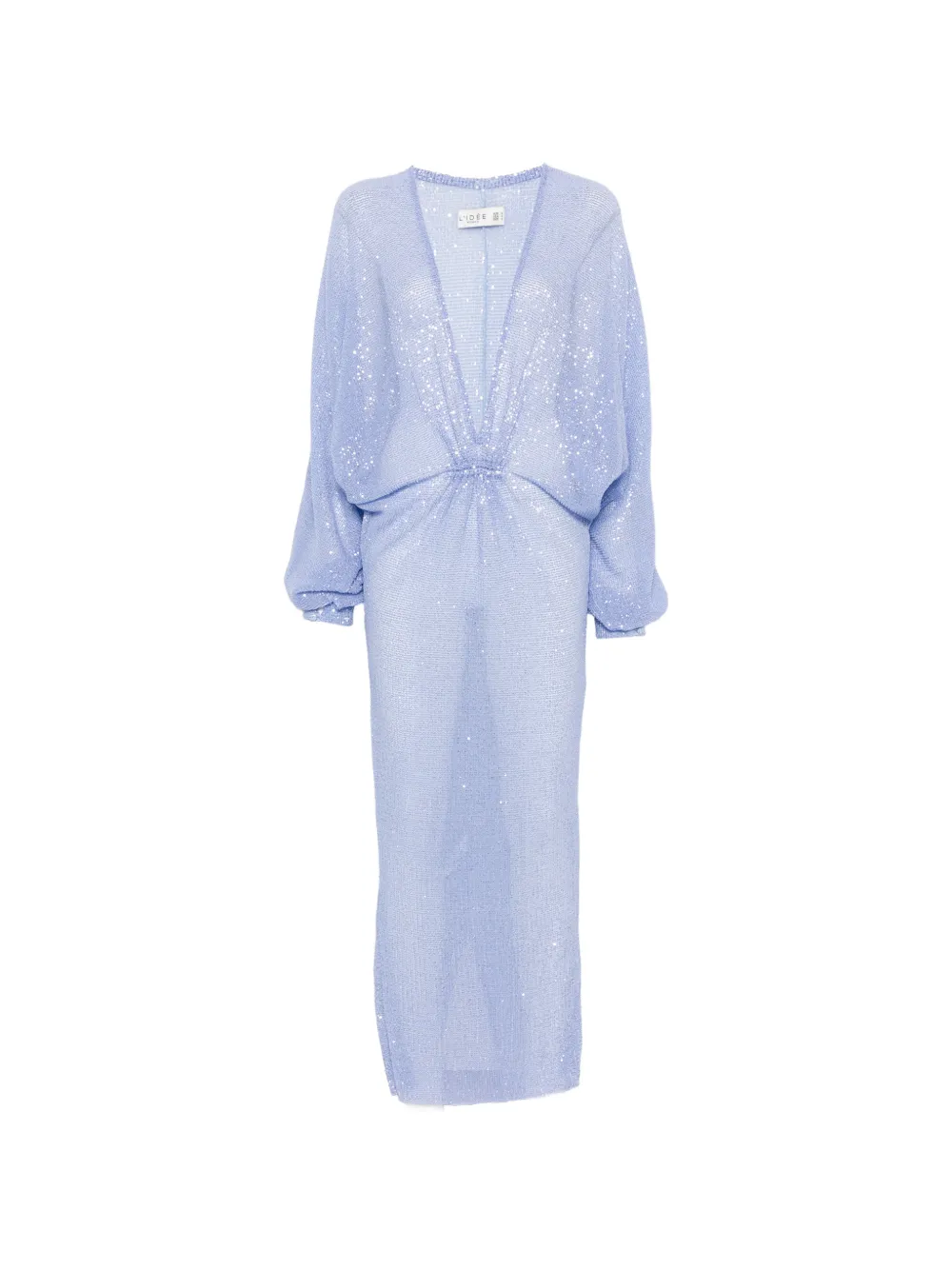 L'IDÉE drembellished pleated maxi dress - Purple