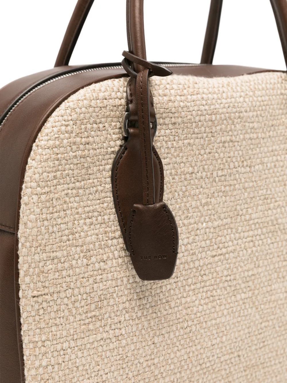 The Row India shopper met leren afwerking Beige