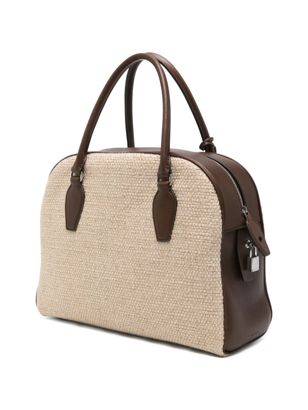 The Row India shopper met leren afwerking Beige