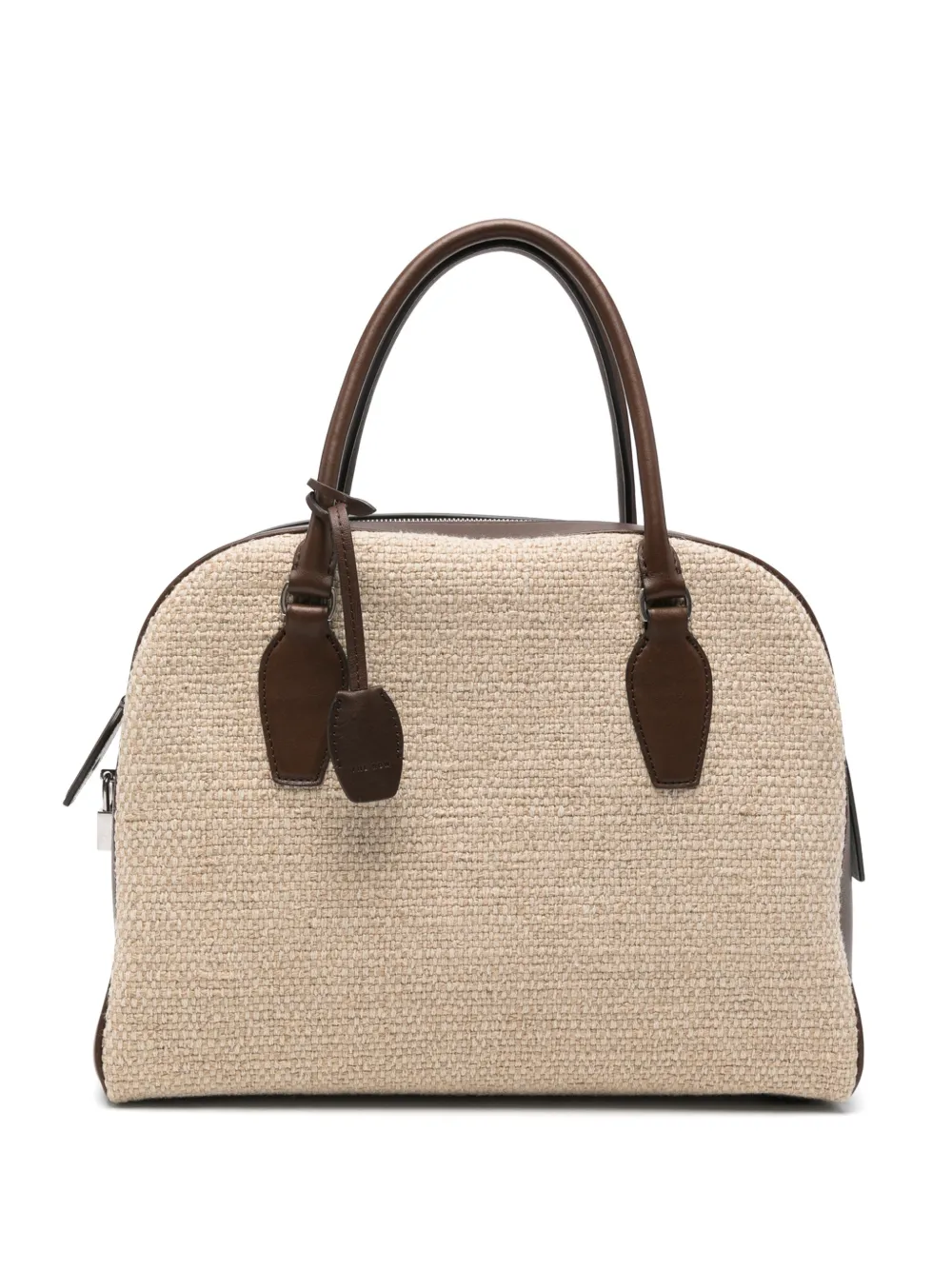 The Row India leather-trim tote bag - Toni neutri
