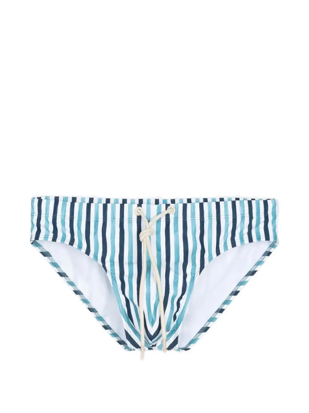 MOSSO SUN WEAR Costume da bagno a righe con coulisse - Blu