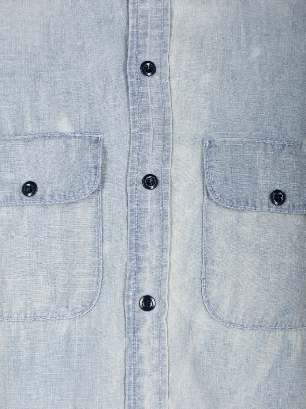  Monostereo Raw-hem Shirt - Azul 