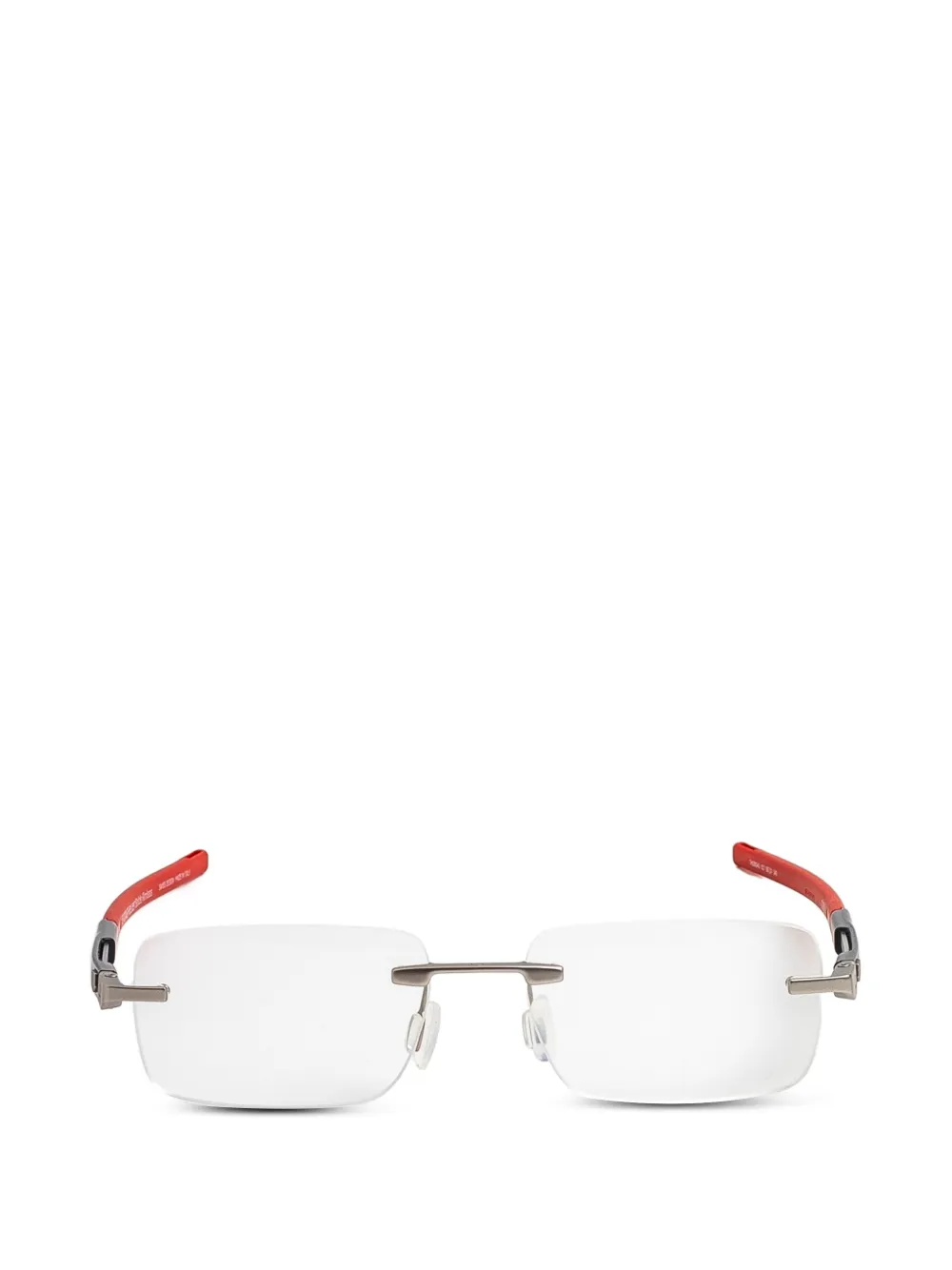Tag Heuer Eyewear Bolide Rimless rectangle-frame glasses - Rosso